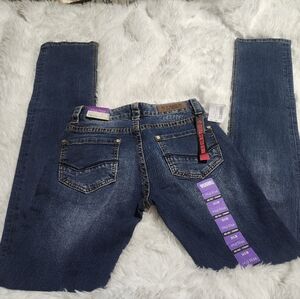 nwt rock&roll denim straight leg jeans 24x36